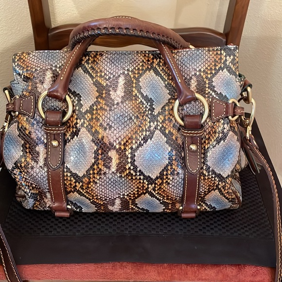 Dooney & Bourke Limited Edition Python/Snakeskin Florentine Satchel - Picture 4 of 16